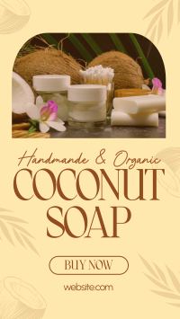 Organic Coconut Soap Instagram story Image Preview