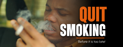 Quit Smoking Today Facebook cover Image Preview