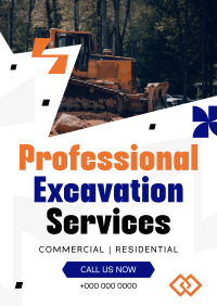 Professional Excavation Services Poster Image Preview