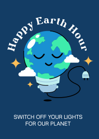 Happy Earth Hour Poster Image Preview