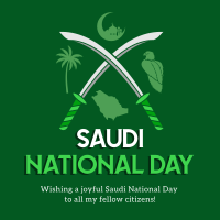Saudi Day Symbols Instagram post Image Preview