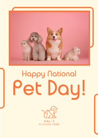 National Pet Day Poster Image Preview