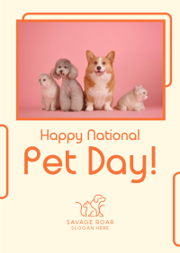 National Pet Day Poster Image Preview