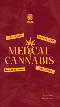 Trusted Medical Marijuana Facebook Story Design