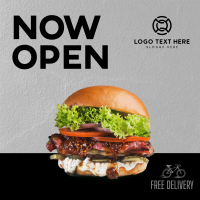 Burger Shop Opening Instagram post Image Preview
