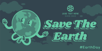 Modern Earth Day Twitter post Image Preview