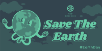 Modern Earth Day Twitter post Image Preview