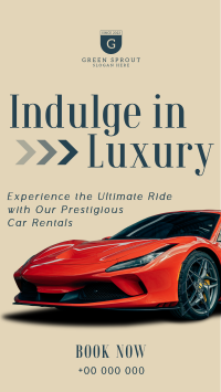 Luxurious Car Rental Service TikTok Video Image Preview