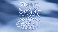 Snow Winter Greeting  Facebook event cover Image Preview