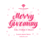 Merry Giveaway Announcement Facebook post Image Preview