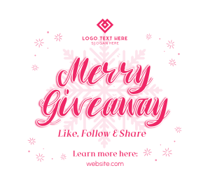 Merry Giveaway Announcement Facebook post Image Preview