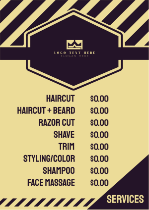 Barber Pricelist Flyer Image Preview