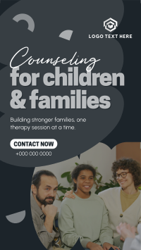 Counseling for Children & Families TikTok Video Design