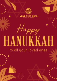 Elegant Hanukkah Night Poster Image Preview