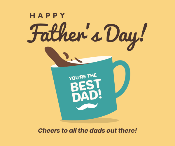 Cheers Dad! Facebook Post Design Image Preview