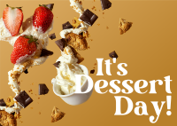 It's Dessert Day! Postcard Image Preview