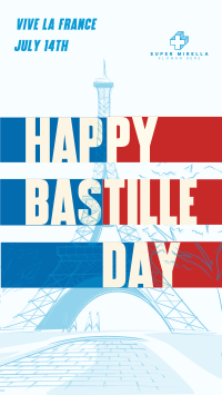 Bastille Day Facebook Story Image Preview