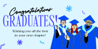 Quirky Fun Graduation Twitter post Image Preview