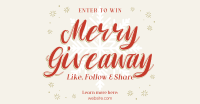 Merry Giveaway Announcement Facebook ad Image Preview