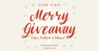 Merry Giveaway Announcement Facebook Ad Design