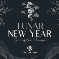 Lunar New Year Linkedin Post Design