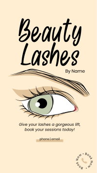 Beauty Lashes Instagram Story Design