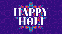 Holi Greeting Flourishes Facebook Event Cover Image Preview