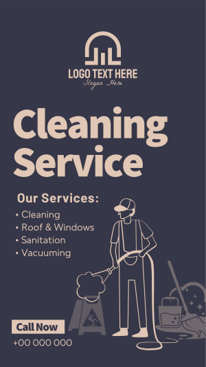 Professional Cleaner Services Instagram story Image Preview