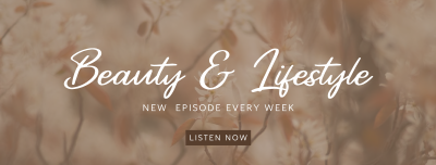 Beauty and Lifestyle Podcast Facebook cover Image Preview