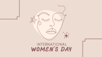International Women's Day Illustration Zoom Background Image Preview