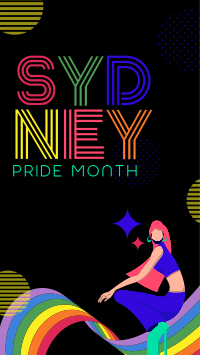 Sydney Pride Month Greeting Instagram Story Design