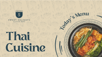 Thai Cuisine Facebook event cover Image Preview