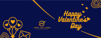 Simple Valentines Greeting Facebook Cover Design