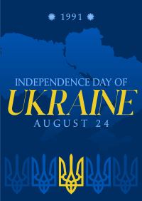 Symbolic Ukraine Independence Poster Image Preview