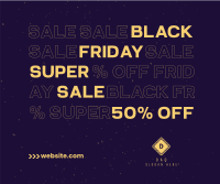 Black Friday Sale Facebook Post Design