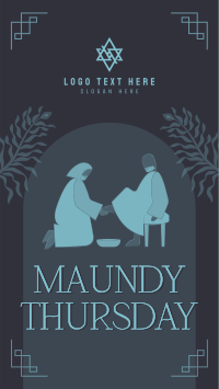 Maundy Thursday Washing of Feet Facebook story Image Preview