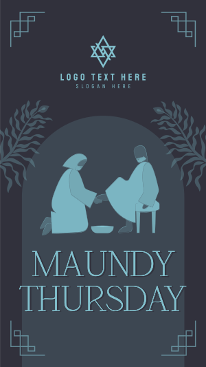 Maundy Thursday Washing of Feet Facebook story Image Preview