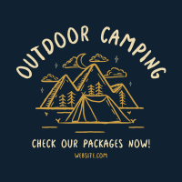 Rustic Camping Instagram post Image Preview