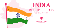 Indian Flag Raise Twitter Post Design