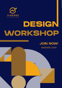 Modern Abstract Design Workshop Poster Image Preview