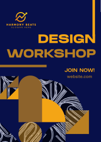 Modern Abstract Design Workshop Poster Image Preview