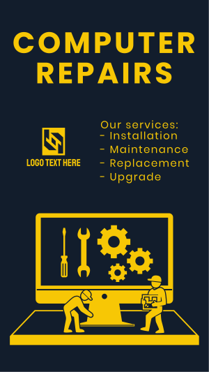 PC Repair Services Instagram story Image Preview