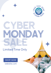 Quirky Cyber Monday Sale Poster Design