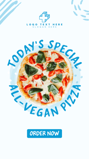 Vegan Pizza Facebook story Image Preview
