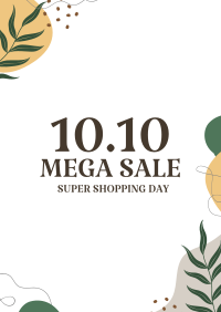 10.10 Sale Organic Abstract Flyer Image Preview