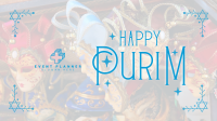Celebrating Purim Facebook Event Cover Design