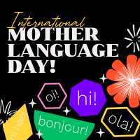 Quirky International Mother Language Day Instagram Post Design