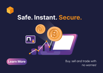 Secure Cryptocurrency Exchange Postcard Image Preview