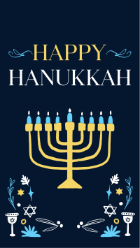 Peaceful Hanukkah Instagram reel Image Preview