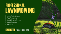 Lawnmowers for Hire Facebook Event Cover Design